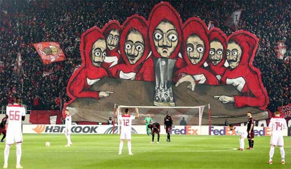 Tο Casa de Papel πήρε θέση για το κορεό του Ολυμπιακού
