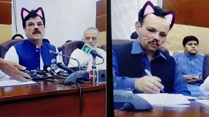 Πολιτικός έγινε viral. Έκανε ζωντανή μετάδοση της ομιλίας του χρησιμοποιώντας το φίλτρο γάτας