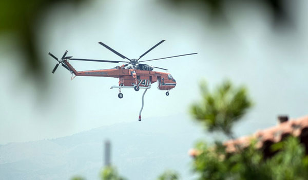 Φωτιά στο Ωραιόκαστρο Θεσσαλονίκης -  Κινητοποιήθηκαν επίγειες και εναέριες δυνάμεις