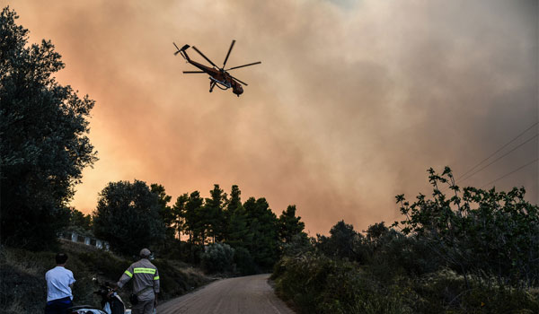 Εύβοια: Μάχη με τις φλόγες - Αναζωπύρωση στο Μακρυμάλλη