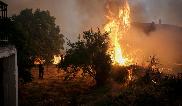 Ολονύχτια μάχη με τον πύρινο εφιάλτη στην Εύβοια - Στήνουν αντιπυρικές ζώνες