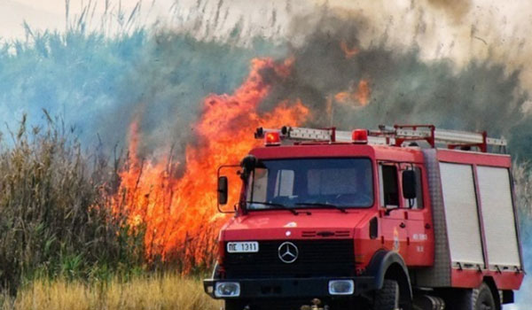 Πυρκαγιές σε Ρέθυμνο και Ηράκλειο Κρήτης