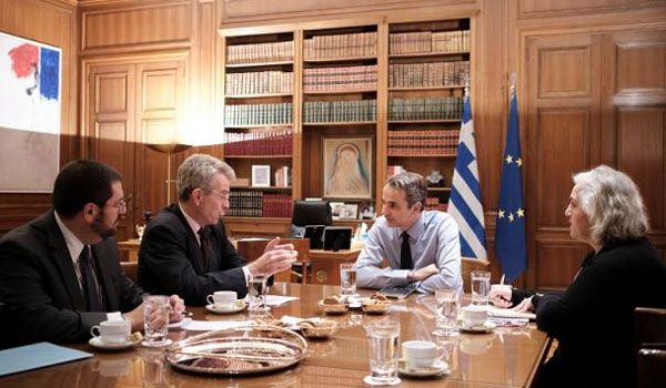 Συνάντηση Μητσοτάκη - Πάιατ για το ταξίδι στις ΗΠΑ - Τι συζήτησαν οι δυο άνδρες