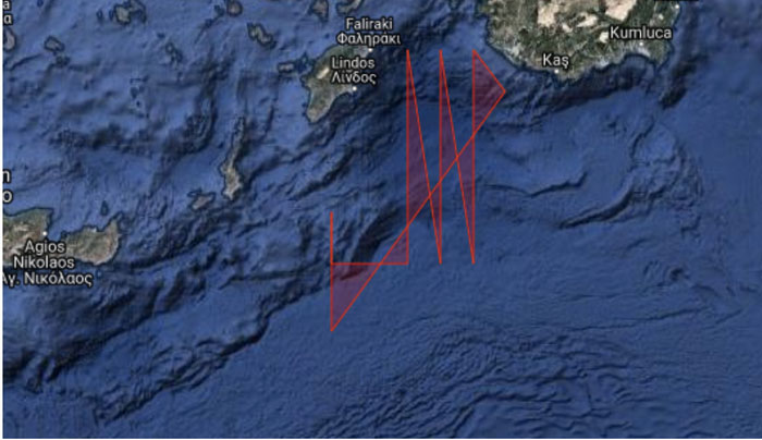 Νέα τουρκική NAVTEX από την Ρόδο μέχρι την Κρήτη