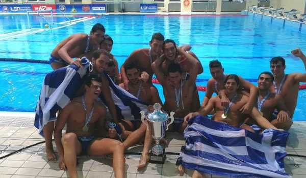 Χρυσή η Εθνική Νέων Ανδρών στο πόλο