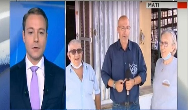 Ρεπόρτερ του ΣΚΑΪ δεν ξέρει ότι είναι on air και μιλάει για σωβρακοφανέλες