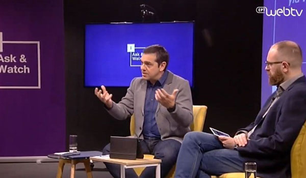 Ο Τσίπρας απαντά στα ερωτήματα των μελών του iSYRIZA. LIVE