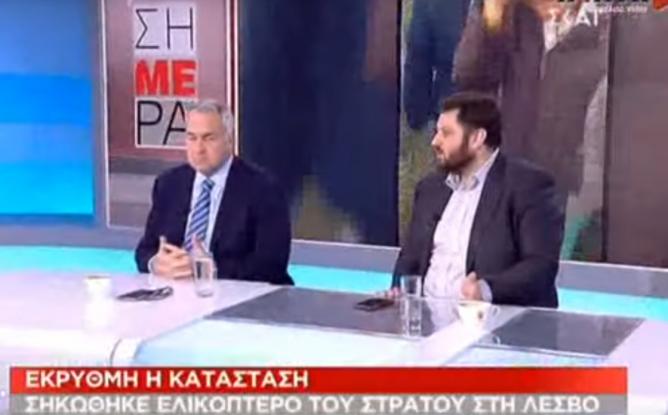 Εκνευρισμός Βορίδη στον ΣΚΑΪ. Τι παραδέχθηκε για το προσφυγικό