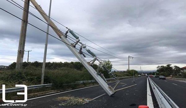 Χαλκιδική: Μερική αποκατάσταση της ηλεκτροδότησης - Περισσότερους από 300 στύλους κατέστρεψε η θύελλα