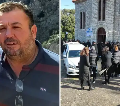 Αγρίνιο: Θρήνος στην κηδεία του Κώστα Αλεξανδρή – Η τραγική φιγούρα του γιου του και ο φόβος για «βεντέτα»