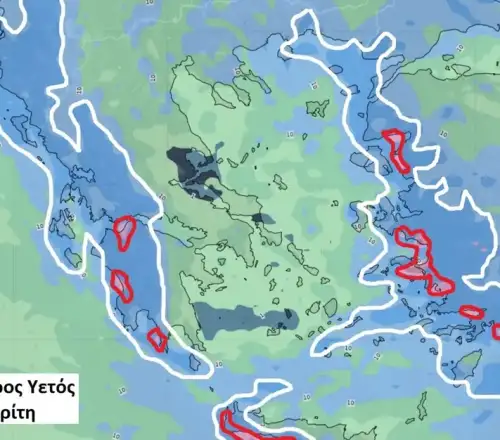 Καιρός «εξπρές» την Τρίτη: Προειδοποίηση Καλλιάνου για ισχυρές καταιγίδες σε κορεσμένα εδάφη