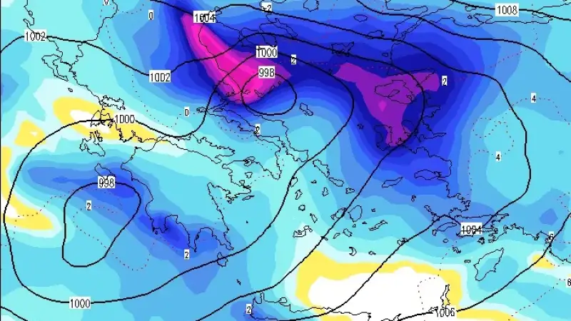 Συναγερμός για πανελλαδική κακοκαιρία: Έρχονται 48 ώρες με θυελλώδεις ανέμους, χαλάζι και χιόνια