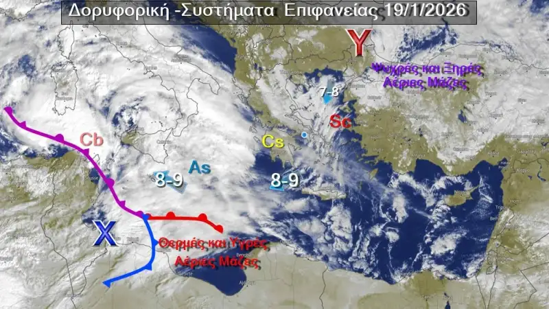 Η κακοκαιρία «πολιορκεί» τη χώρα – Τα 2 στάδια, οι πόλεις που θα χιονίσει και τα 10 μποφόρ