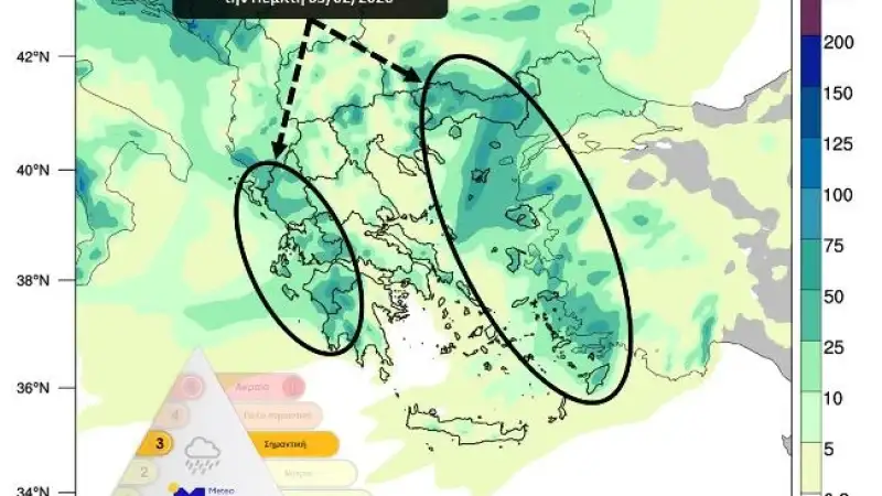 «Πορτοκαλί» συναγερμός στην Ελλάδα: Ισχυρές καταιγίδες και άνεμοι 9 μποφόρ – Πότε «χτυπά» την Αθήνα η κακοκαιρία