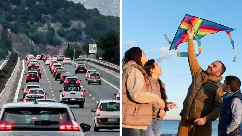 Κορυφώνεται η επιστροφή των εκδρομέων – Στο κόκκινο οι Εθνικές Οδοί, καθυστερήσεις λόγω ατυχήματος