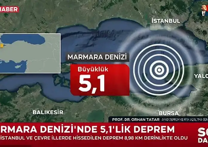 Τουρκία: Ισχυρός σεισμός 5,1 Ρίχτερ – Αισθητός στην Κωνσταντινούπολη