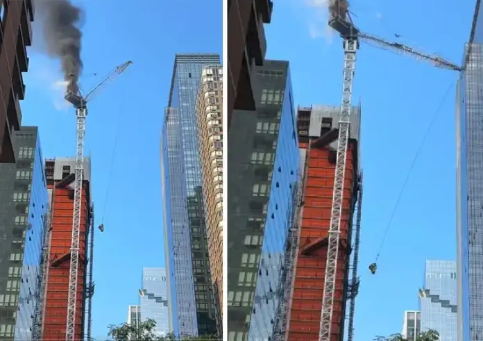 Νέα Υόρκη: Γερανός κατέρρευσε σε γειτονικό ουρανοξύστη μετά από πυρκαγιά