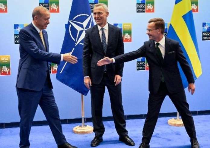 Συνάντηση Στόλτενμπεργκ - Ερντογάν - Κρίστερσον για την ένταξη της Σουηδίας στο ΝΑΤΟ