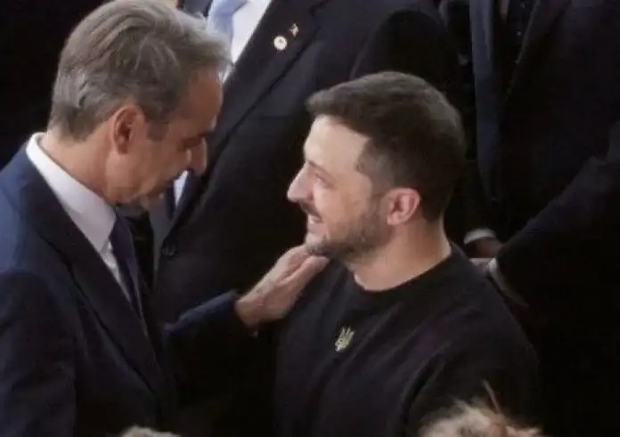 Συμφωνία για συνεργασία σε θέματα ασφάλειας υπέγραψαν Μητσοτάκης και Ζελένσκι