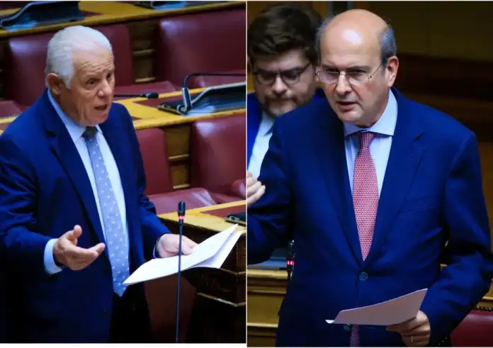 Έντονος διαξιφισμός Χατζηδάκη - Βλάχου στη Βουλή για τα «κόκκινα» δάνεια
