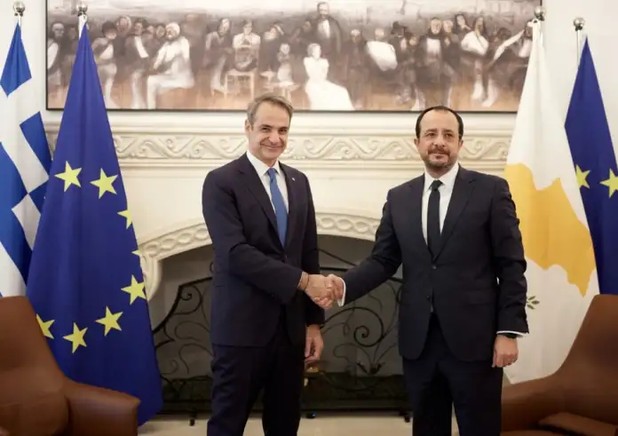 Μητσοτάκης με Χριστοδουλίδη: Δεν δεχόμαστε νομιμοποίηση τετελεσμένων για το Κυπριακό