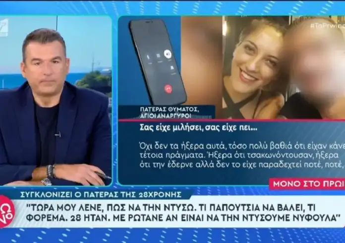 Συγκλονίζει ο πατέρας της 28χρονης Κυριακής – «Με ρωτάνε τώρα θες να τη ντύσουμε νυφούλα;» – «Ακόμα δεν μπορώ να το πιστέψω, κλαίω, κλαίω»