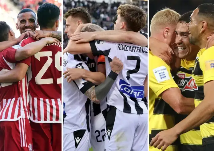 Πώς παίρνουν το πρωτάθλημα ΑΕΚ, ΠΑΟΚ και Ολυμπιακός