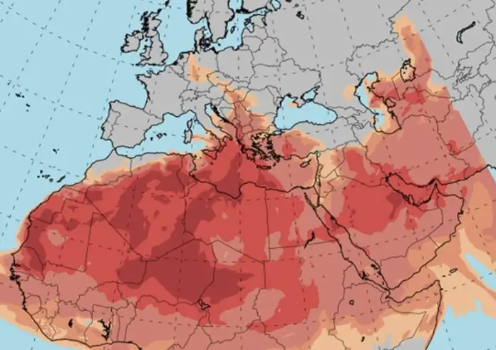 Καιρός: Πώς θα κινηθεί η αφρικανική σκόνη στην Ελλάδα – Χάρτες και αναλυτική πρόγνωση εως την Τετάρτη