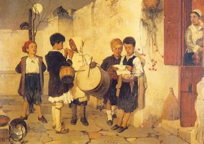 Ζαχαροκάντυο ζυμωτή, Χαρτί-χαρτί και καλαμάρι – Η σημασία των στίχων από τα ασυνάρτητα πρωτοχρονιάτικα κάλαντα