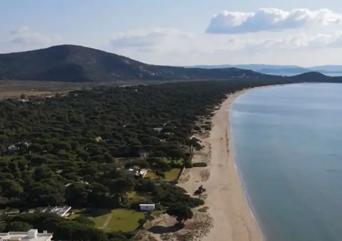 Η μεγαλύτερη παραλία της Αττικής: Χιλιόμετρα ξανθής άμμου - Καταγάλανα νερά και βαθύ πράσινο