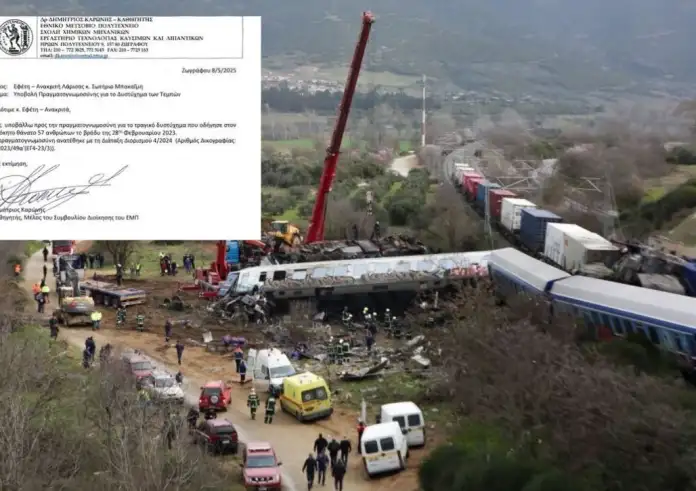 Τέμπη – Πόρισμα Καρώνη: Τα έλαια σιλικόνης μπορεί να συμμετείχαν στην πυρόσφαιρα