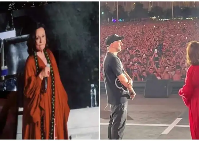 Χάρις Αλεξίου: Αλέξη, σε ευχαριστώ – Πώς ξεσήκωσε το κοινό στη συναυλία του Λεξ στο ΟΑΚΑ η Χάρις Αλεξίου