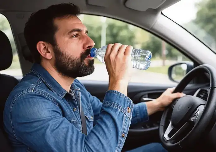 Πίνεις νερό οδηγώντας; Πρόστιμο σύμφωνα με το νέο ΚΟΚ