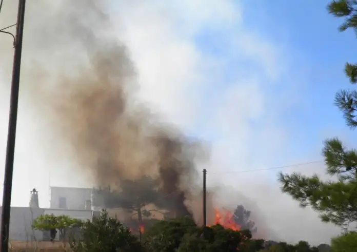 Φωτιά στα Κύθηρα: Εκκενώθηκαν Πιτσινάδες και Αρωνιάδικα