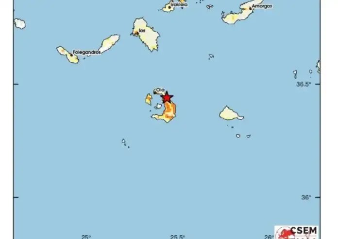 Σεισμός 3,1 Ρίχτερ στη Σαντορίνη, πρωί Δευτέρας