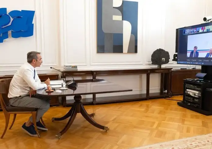 Μητσοτάκης: Συμμετείχε σε τηλεδιάσκεψη για την Ουκρανία - «Προτεραιότητα η κατάπαυση του πυρός»