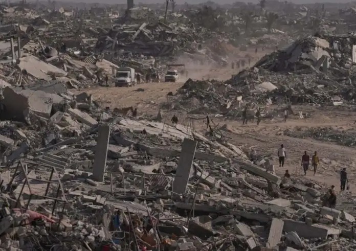 Σπαρακτικές εικόνες από τη Γάζα: Οι Παλαιστίνιοι επιστρέφουν στα ερείπια.  Μια πόλη-φάντασμα μετά τον πόλεμο