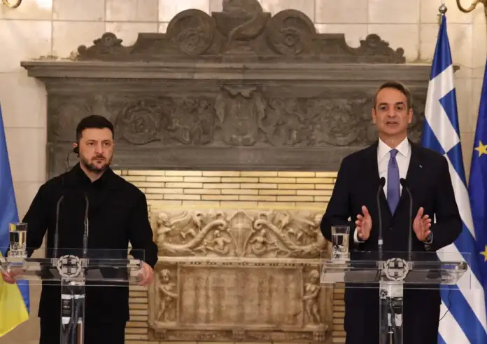 Μητσοτάκης – Ζελένσκι: Στο τραπέζι LNG, ασφάλεια και στήριξη στην Ουκρανία