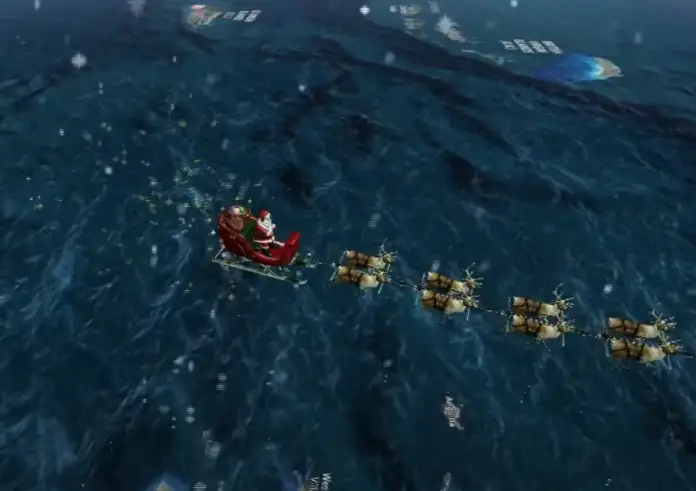 Σε εξέλιξη το ταξίδι του Άγιου Βασίλη: Παρακολουθήστε τον live