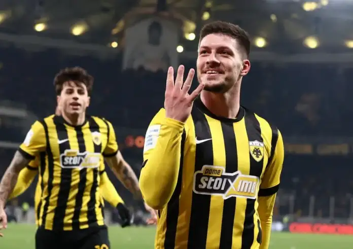 ΑΕΚ - Παναθηναϊκός 4-0: «Πάρτι» κορυφής στην OPAP Arena με απίστευτο Γιόβιτς – Του έβαλε 4 γκολ!