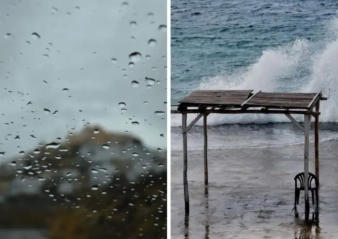 Έκτακτη Προειδοποίηση Πολιτικής Προστασίας: Κακοκαιρία με καταιγίδες, θυελλώδεις ανέμους και αφρικανική σκόνη