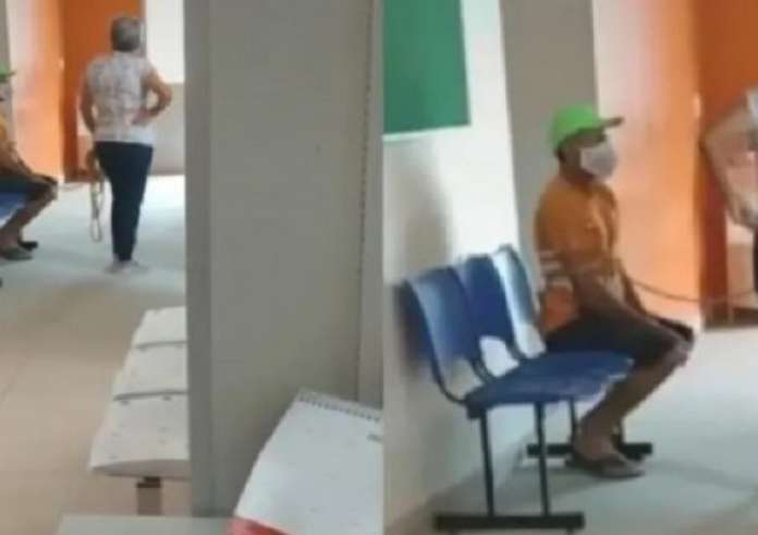 Έδεσε τον σύζυγό της με σκοινί και τον πήγε σε κέντρο εμβολιασμού