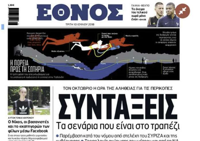 Πρωτοσέλιδα εφημερίδων και madata με μια ματιά, Τρίτη 10 Ιουλίου