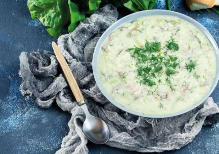 Vegan μαγειρίτσα με μανιτάρια και ταχίνι από την Μπαρμπαρίγου