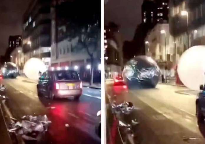 Χάος στο Λονδίνο: Τεράστιες μπάλες κυλούν σε κεντρικούς δρόμους