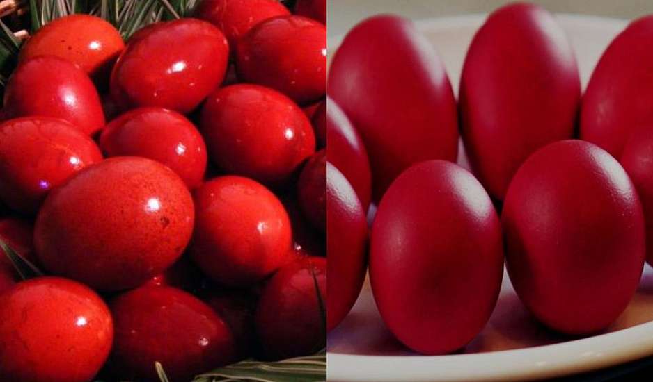 Κόκκινα Πασχαλινά Αυγά: Όλα τα μυστικά της γιαγιάς για έντονο κόκκινο χρώμα χωρίς σπασίματα