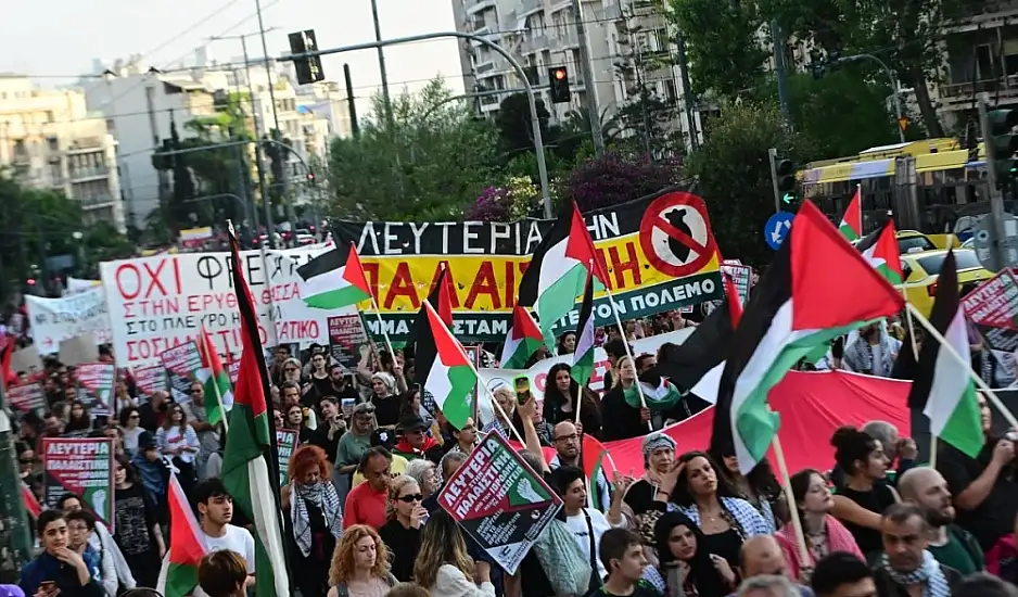 Λευτεριά στην Παλαιστίνη: Συγκέντρωση και πορεία διαμαρτυρίας στην Αθήνα - Κλειστοί δρόμοι στο κέντρο