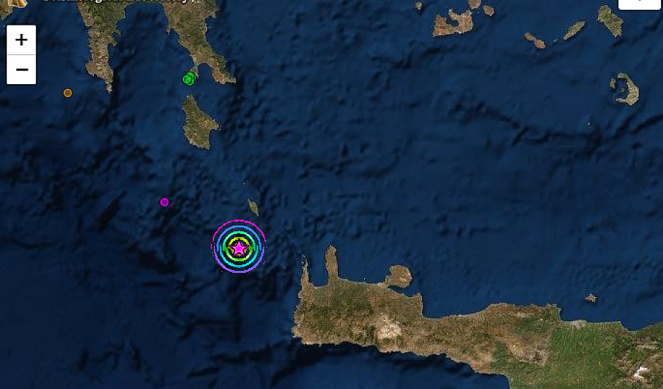Ισχυρός σεισμός 5,8 ρίχτερ στα Κύθηρα πρωί Τετάρτης 27 Νοεμβρίου. Ταρακούνησε την Αθήνα