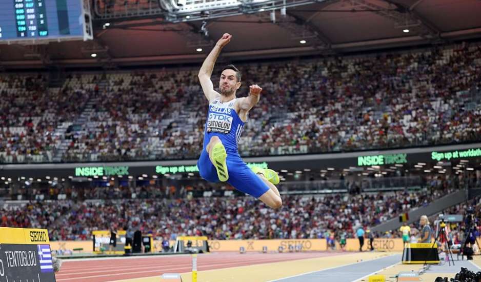 Χρυσός ο Μίλτος Τεντόγλου: Πέταξε στα 8,52μ. στο τελευταίο άλμα του και πήρε το Παγκόσμιο!