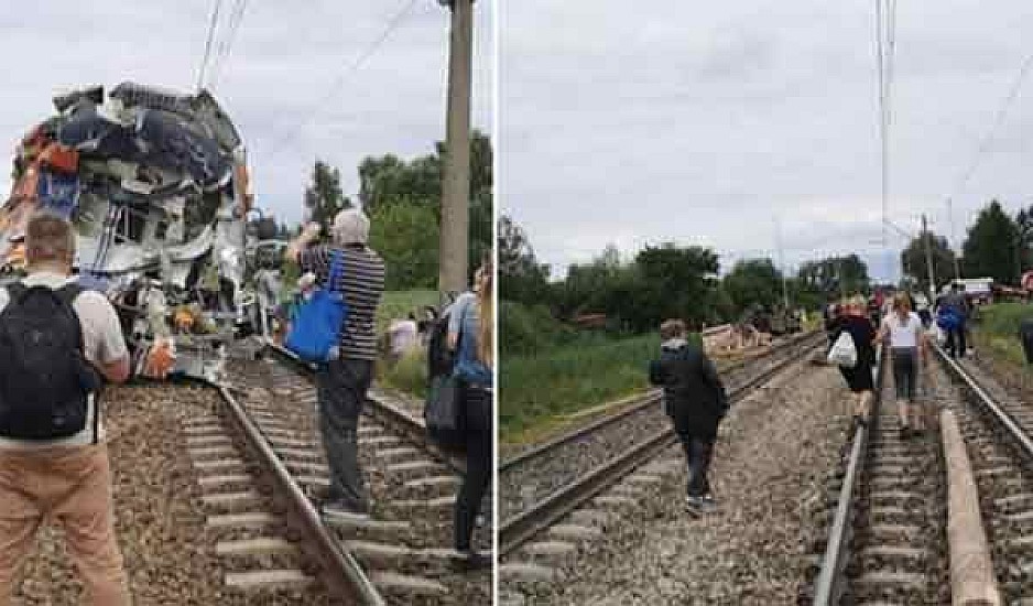 Ένας νεκρός και 27 τραυματίες από σύγκρουση τρένου με φορτηγό στην Πολωνία